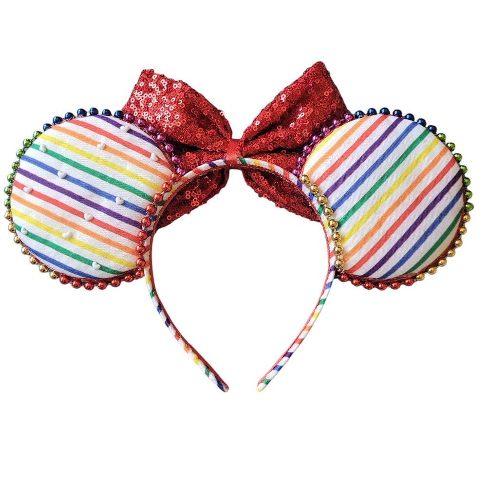 Unisex handmade PRIDE ears NEW - Picture 2 of 2